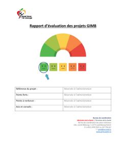 Grille d'évaluation GIMB pour projet
