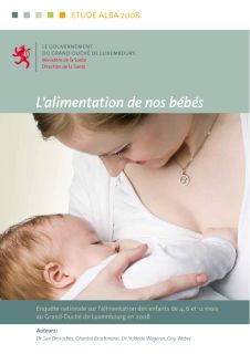 Étude ALBA 2008 . L'alimentation de nos bébés