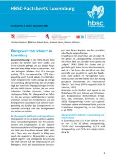 Übergewicht bei Schülern in Luxemburg