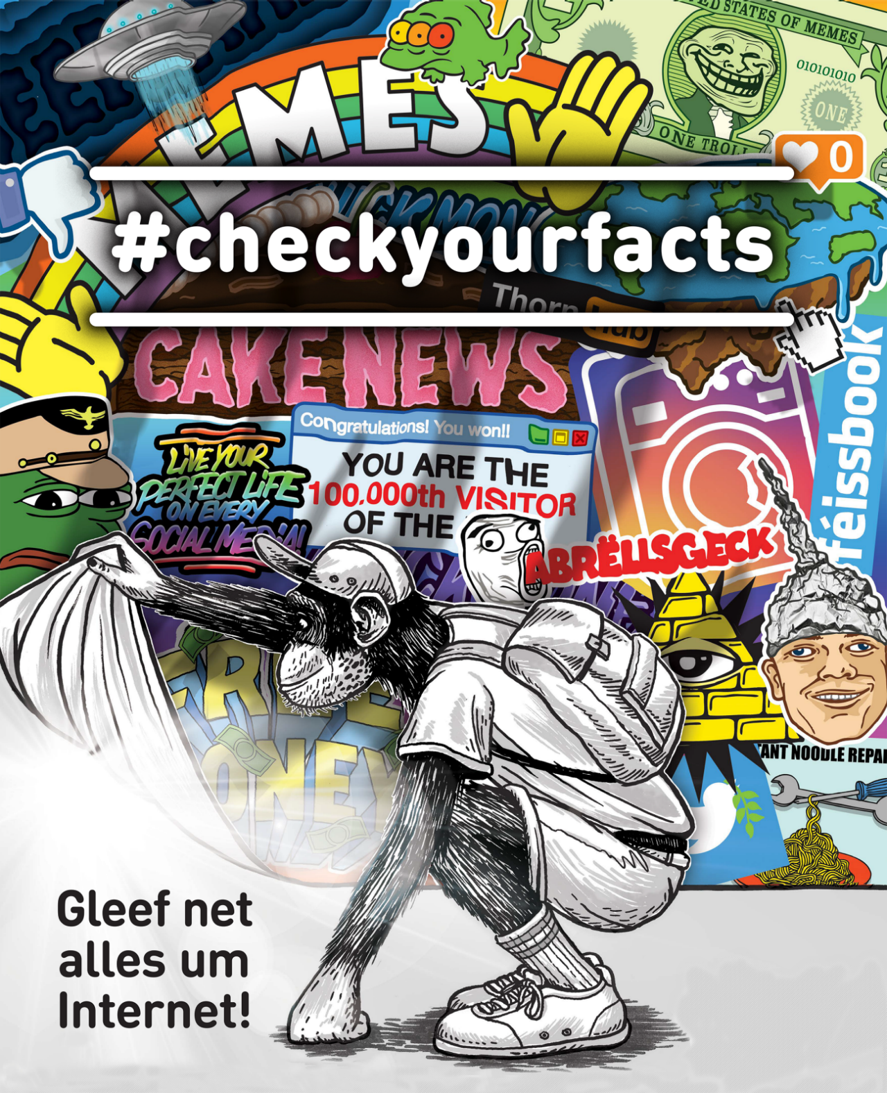 Flyer #checkyourfacts de bee-secure (Png, 9.46 Mb) - New window