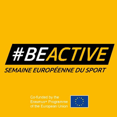 #beactive, semaine européenne du sport, co-funded by the Erasmus+ programme of the European Union