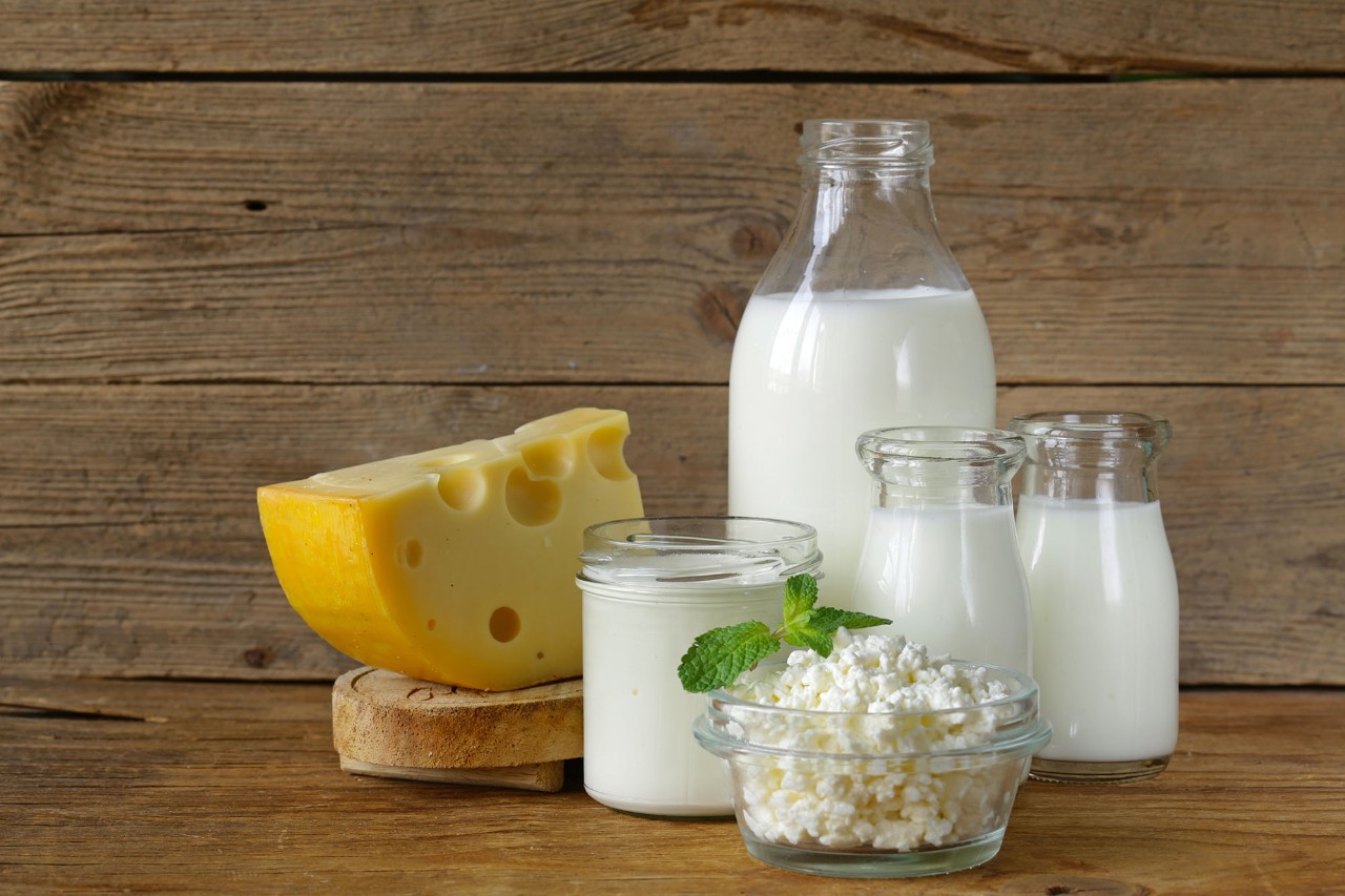 Produits laitiers riches en calcium et vitamine D
